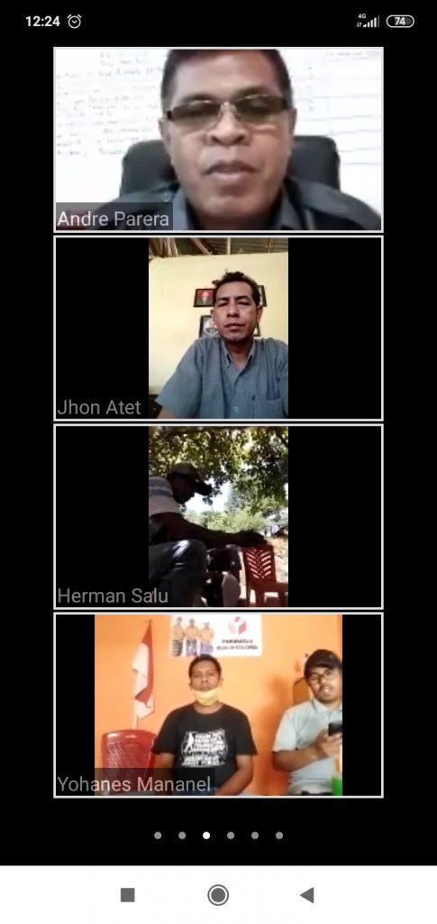 Bawaslu Belu Gelar Rakor Bersama Panwascam Melalui Zoom Meeting
