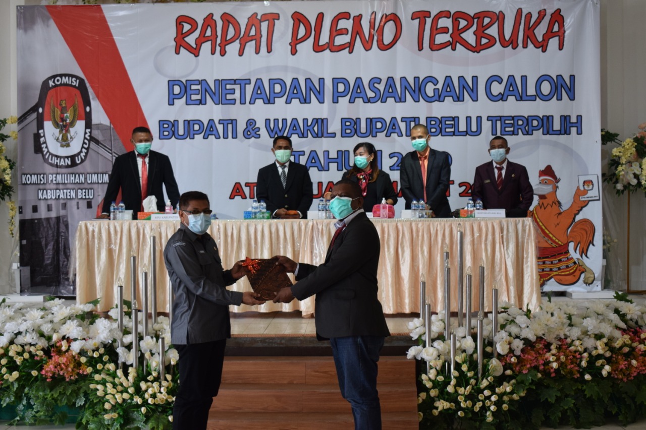 Bawaslu Belu Hadiri  Penetapan Calon Bupati dan Wakil Bupati Belu Terpilih