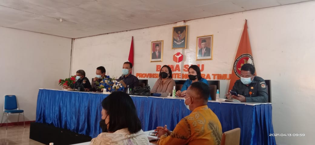 Bawaslu Belu Hadiri Kegiatan Sosialisasi Perbawaslu Nomor 15 Tahun 2020