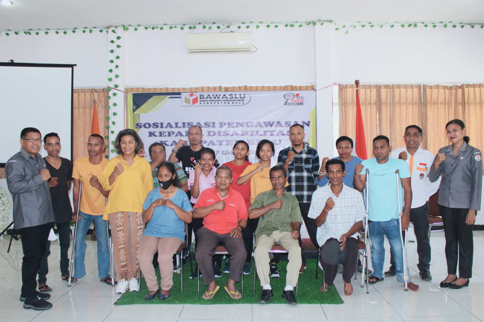 Penyandang Disabilitas Kabupaten Belu Siap Awasi Pemilu 2024