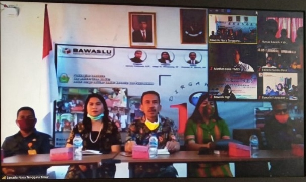 Bawaslu NTT Gelar Bimtek Daring Melalui Zoom Meeting