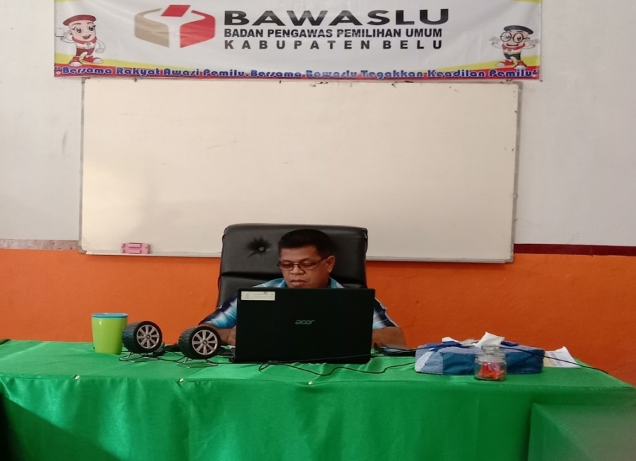 Hadapi Pemilu 2024, Ketua Bawaslu Belu Hadiri Rapat Konsolidasi
