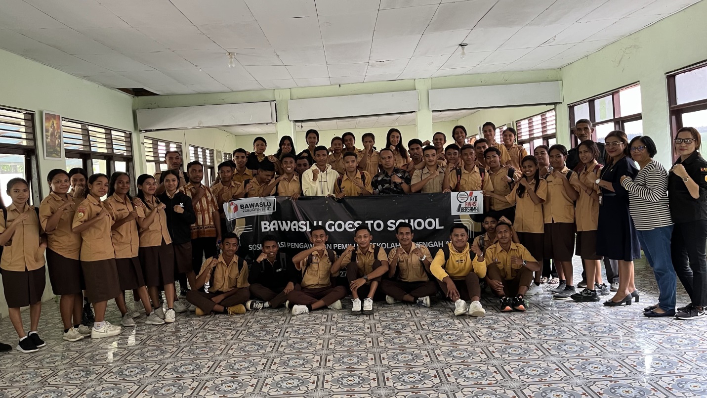 Bawaslu Belu Goes To School Sosialisasikan Pengawasan Partisipatif