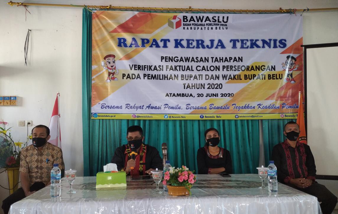 Jelang Verfak, Bawaslu Belu Gelar Rakernis Bersama Panwascam