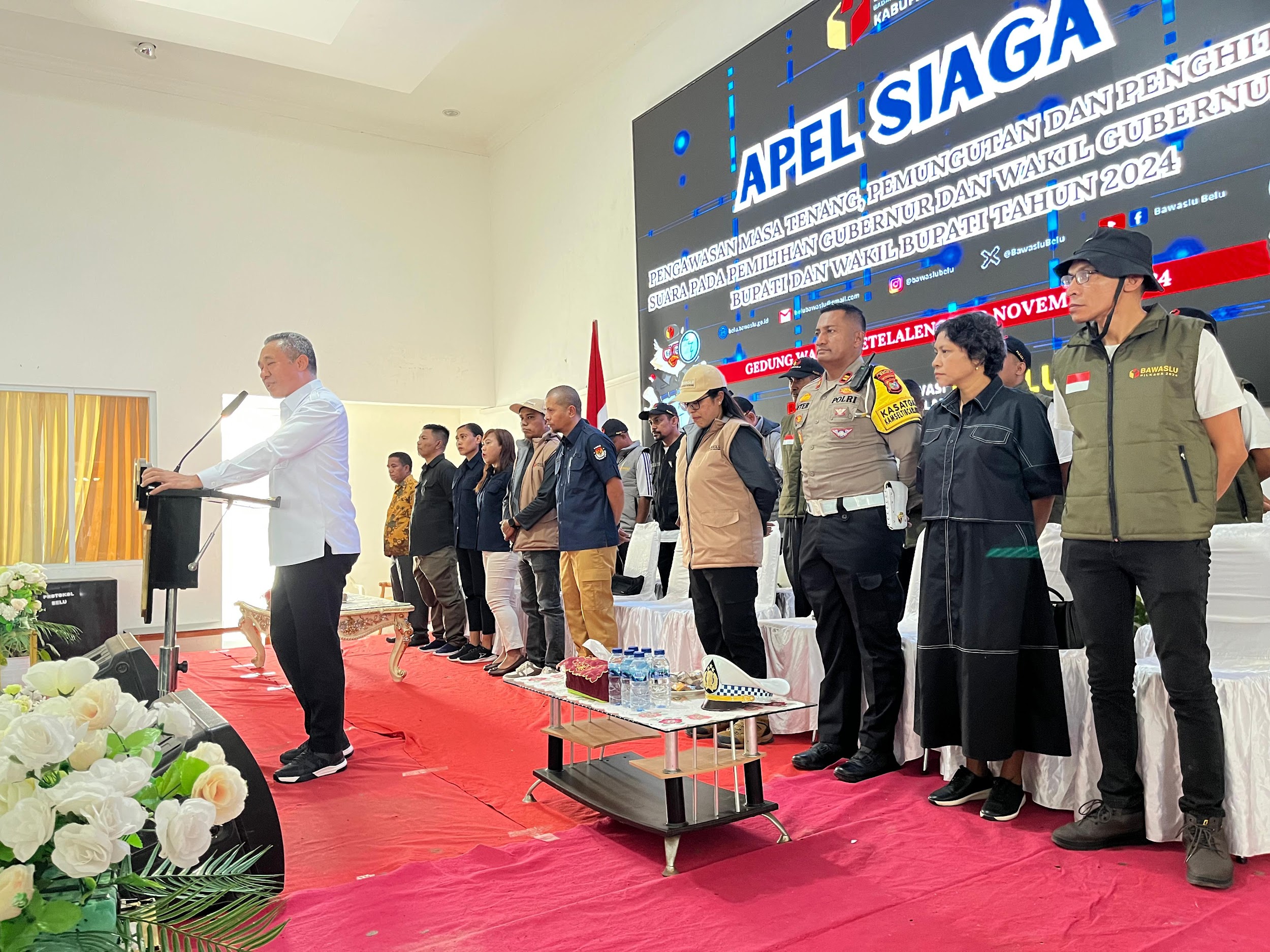 H-2 Jelang Masa Tenang, Bawaslu Belu Gelar Apel Siaga Dipimpin Sekda Kabupaten Belu