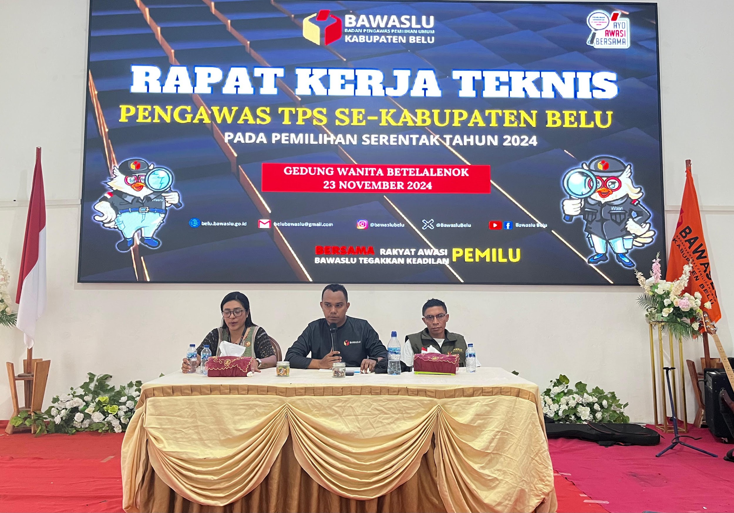 Bawaslu Belu Gelar Rakernis Pengawasan TPS di Se-Kabupaten Belu