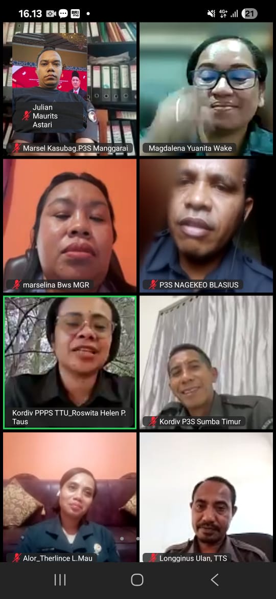 Kordiv P3S Bawaslu Belu Ikuti Zoom Terkait Pemetaan Isu Sengketa Pemilu yang Diselenggarakan Bawaslu NTT