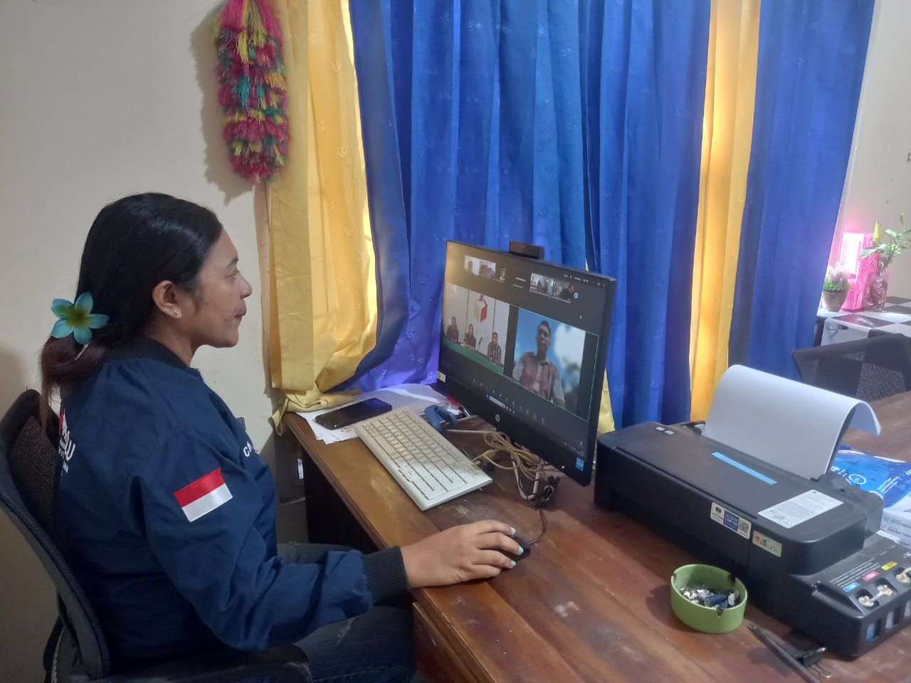 Bawaslu Belu Ikuti Rapat Daring Penanganan Pelanggaran Pemilu dari Bawaslu NTT