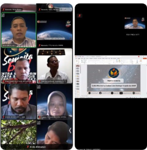 Bawaslu Belu Ikuti Rakor Expose Proyek SEMESTA untuk Pengawasan Pemilu Berbasis Data