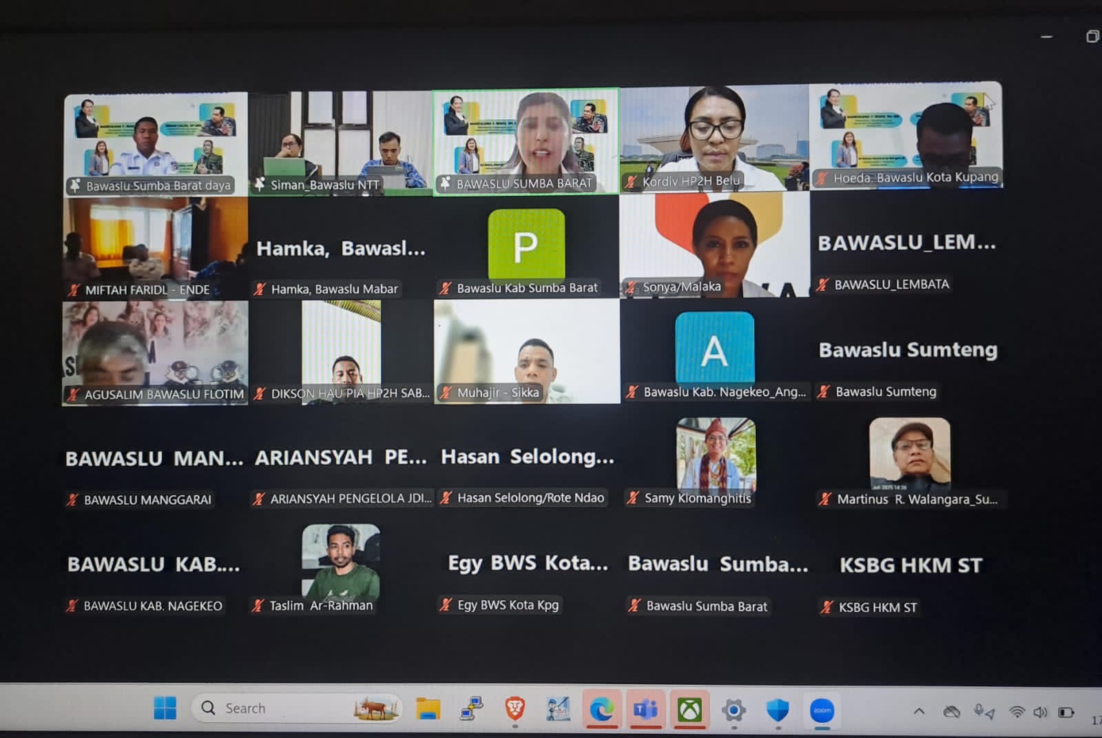 Anggota Bawaslu Belu Ikuti Diskursus Hukum Mingguan Bawaslu NTT
