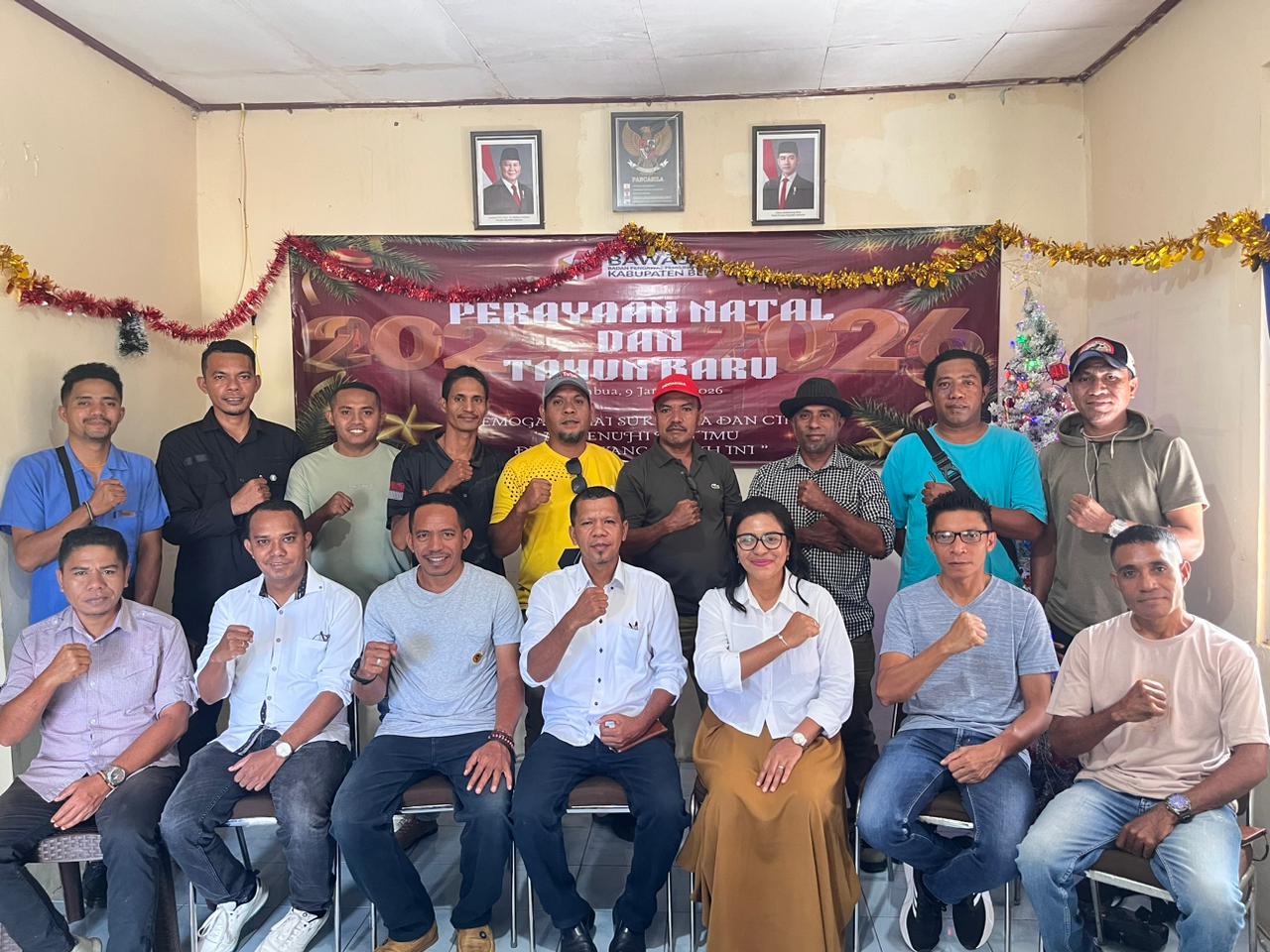 Bawaslu Belu dan Pena Batas Rayakan Natal & Tahun Baru