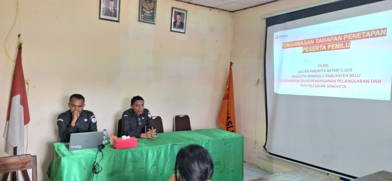 Bawaslu Belu Gelar Program "Belajar Bersama Bawaslu" Bahas Pengawasan Tahapan Penetapan Peserta Pemilu 