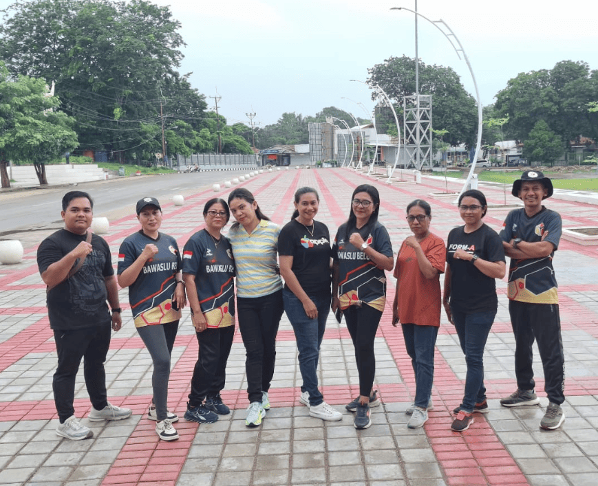Bawaslu Kabupaten Belu Gelar Jalan Sehat dalam Rangka Penguatan Demokrasi dan Kebersamaan