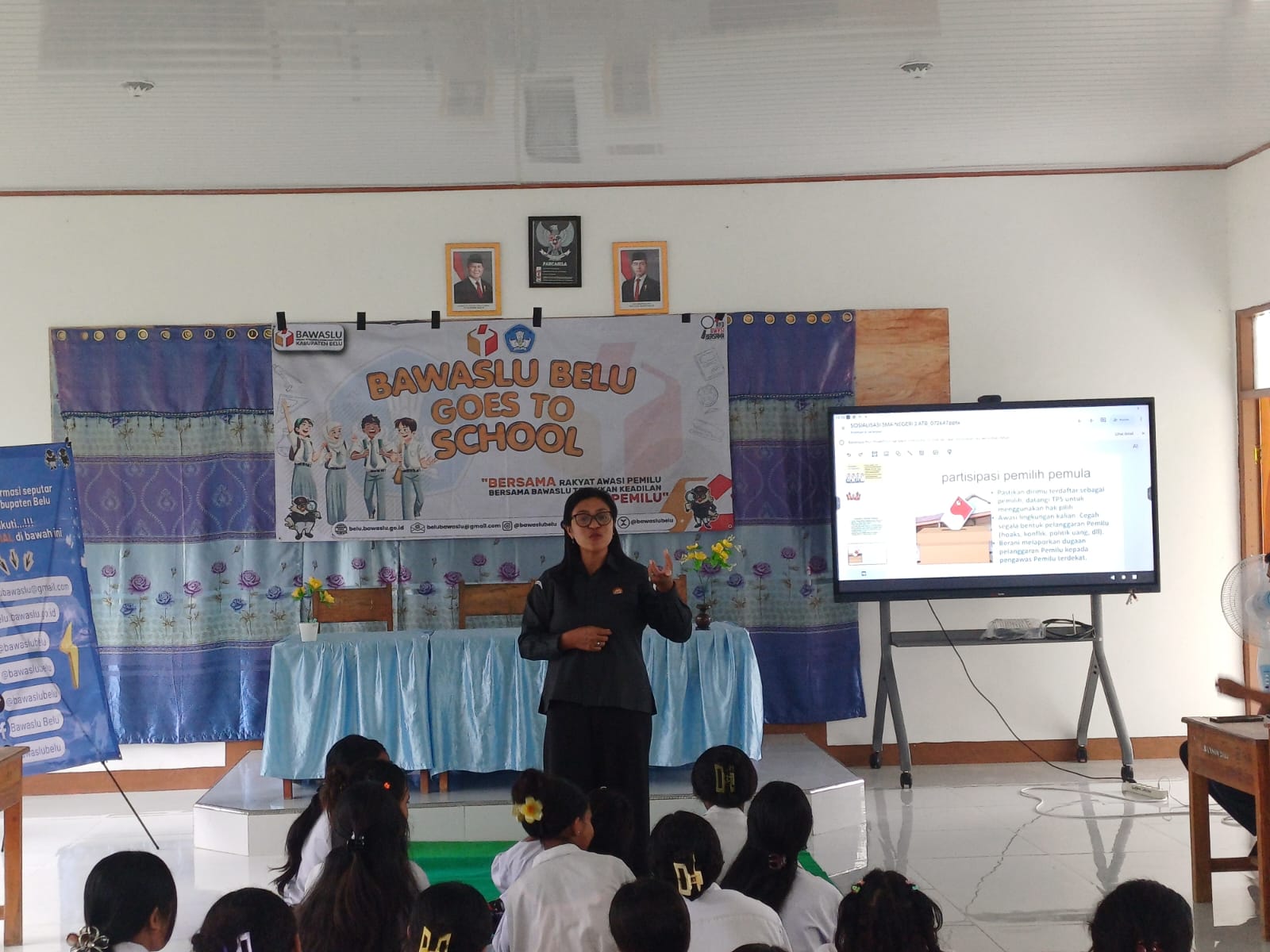 Bawaslu Belu Menyapa Pemilih Pemula di SMA Negeri 3 Atambua