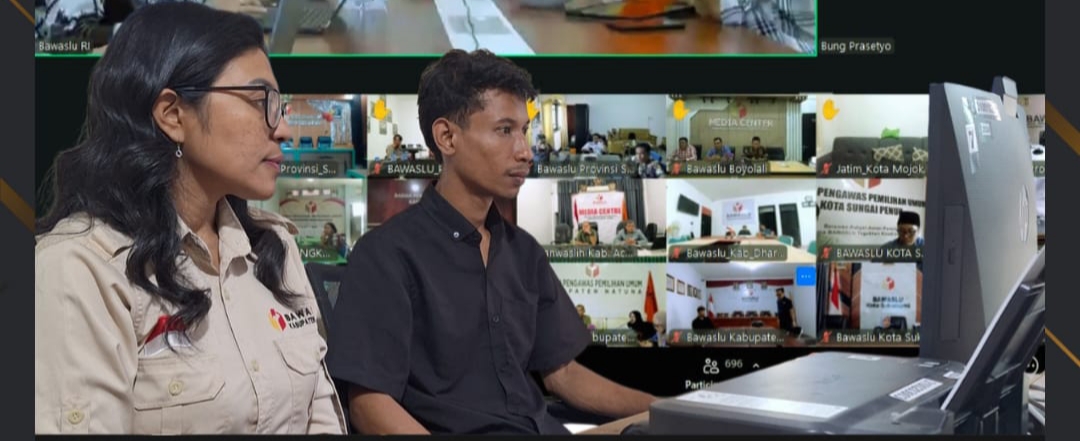 Koordinator Divisi Hukum dan Humas Bawaslu Belu Ikuti Rapat Monitoring Konsolidasi Demokrasi Bersama Bawaslu RI via Zoom