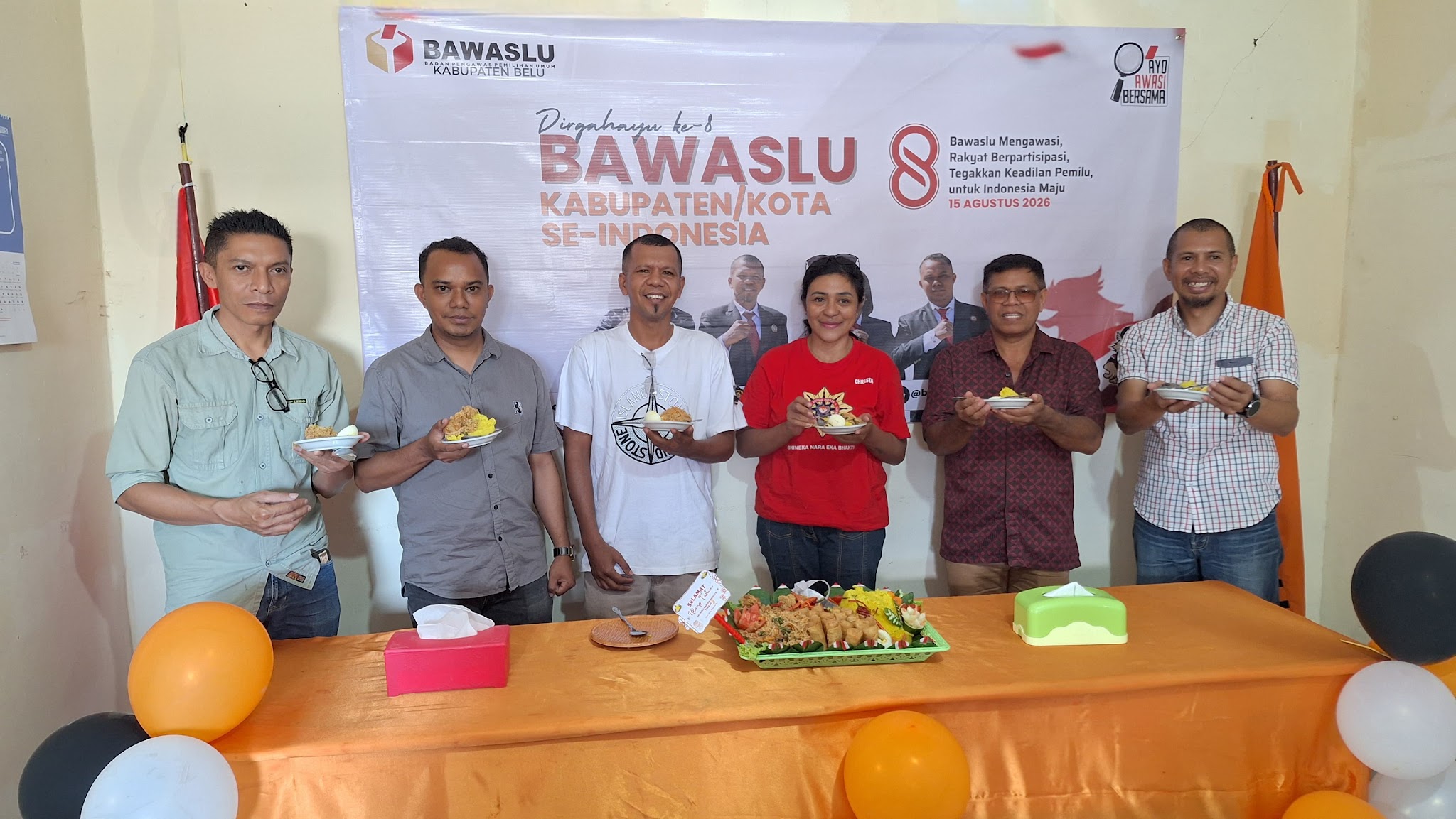 HUT ke-8 Bawaslu Kabupaten/Kota, Bawaslu Belu Rayakan Sederhana namun Penuh Kebersamaan