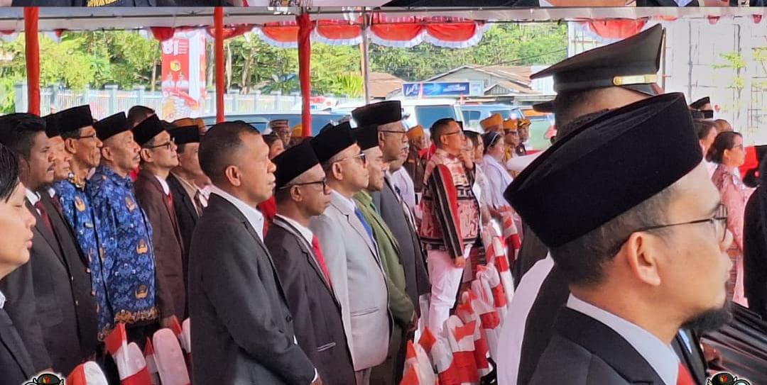 Ketua Bawaslu Hadiri Upacara HUT ke-81 RI Tingkat Kabupaten Belu