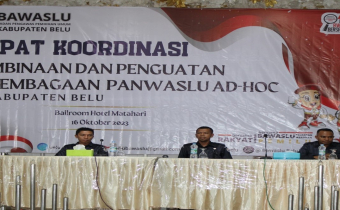 PANWASLU KELURAHAN/DESA DI KABUPATEN BELU SIAP MENGAWAL PEMILU 2024 DI WILAYAH PERBATASAN RI- TIMOR LESTE.