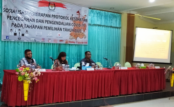 Ketua Bawaslu Belu  Sosialisasi Penerapan Protokol Covid-19