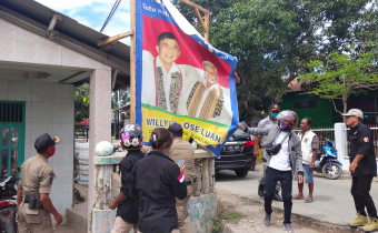 Bawaslu Belu Tertibkan 867 Alat Peraga Kampanye