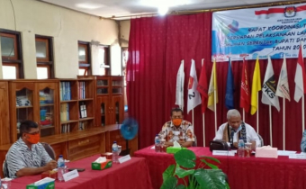 Ketua Bawaslu Hadiri Rakor Terbatas Persiapan Pelaksanaan Lanjutan Tahapan Pilkada Serentak Bersama FORKOPIMDA BELU