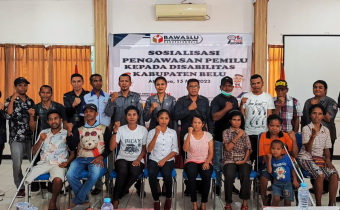 Bawaslu Belu Ajak Kaum Difabel untuk Ikut Awasi Pemilu