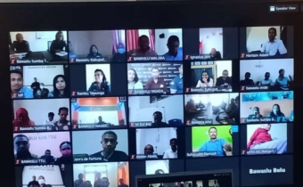 Rakor Pembentukan PPID Bawaslu Kabupaten Melalui Zoom Meeting