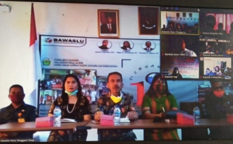 Bawaslu NTT Gelar Bimtek Daring Melalui Zoom Meeting