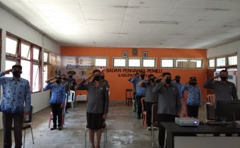 Peringati HUT ke-75 RI, Bawaslu Belu Rayakan Secara Virtual