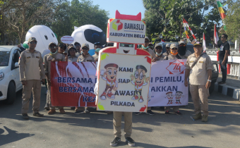 BAWASLU BELU IKUT CARNAVAL KEMERDEKAAN