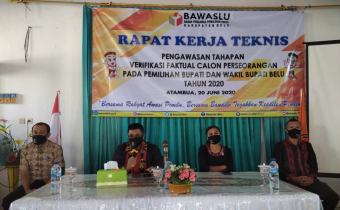 Jelang Verfak, Bawaslu Belu Gelar Rakernis Bersama Panwascam