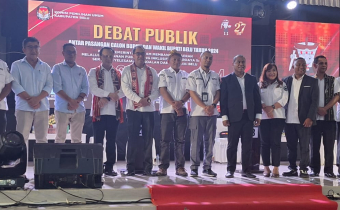 Bawaslu Belu Awasi Debat Publik II Calon Bupati dan Wakil Bupati Belu