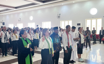Ketua Panwascam se-Kabupaten Belu Melantik 374 Anggota PTPS untuk Pemilu yang Bersih dan Berintegritas