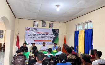 Bawaslu Kabupaten Belu Gelar Sosialisasi Pengawasan Pemilu Bagi Penyandang Disabilitas