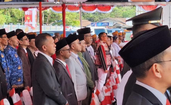 Ketua Bawaslu Hadiri Upacara HUT ke-81 RI Tingkat Kabupaten Belu